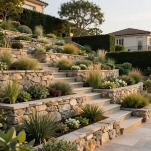 Aménager un jardin en pente : guide complet par inclinaison